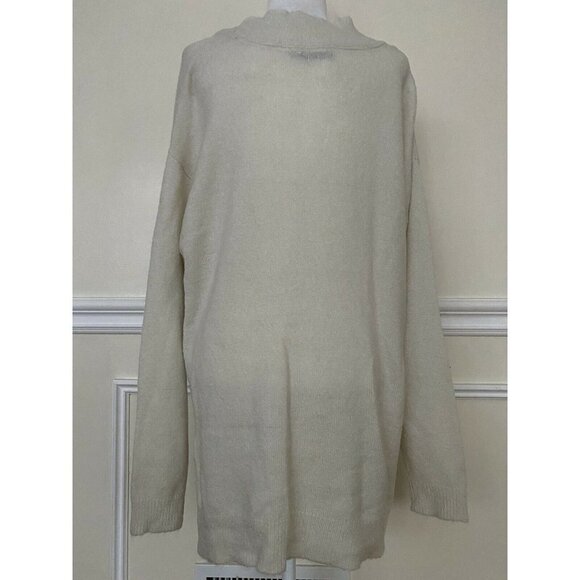 RDI Pearl Essence Sweater off white v neck size L Tunic Women - Picture 4 of 7